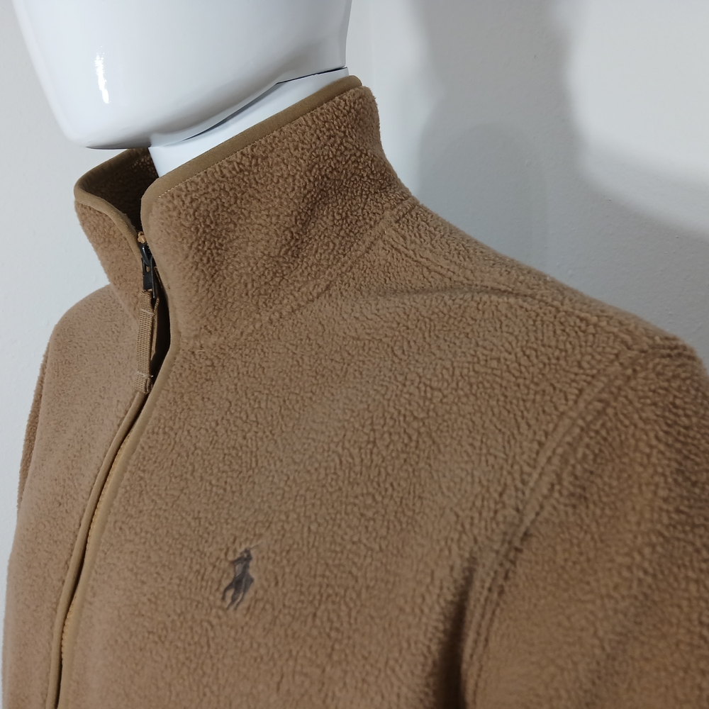 Polo by Ralph Lauren Men's Medium Tan Fleece Jacket
